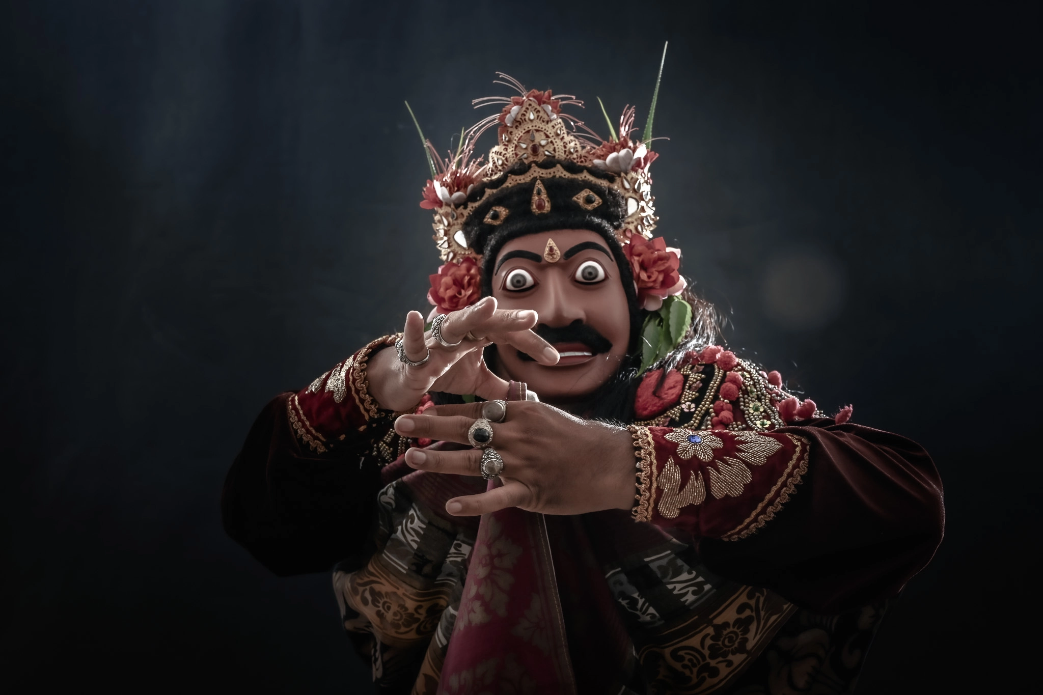 Topeng Keras - Balinese Mask Dance - Photograph by Dian Dewi Reich